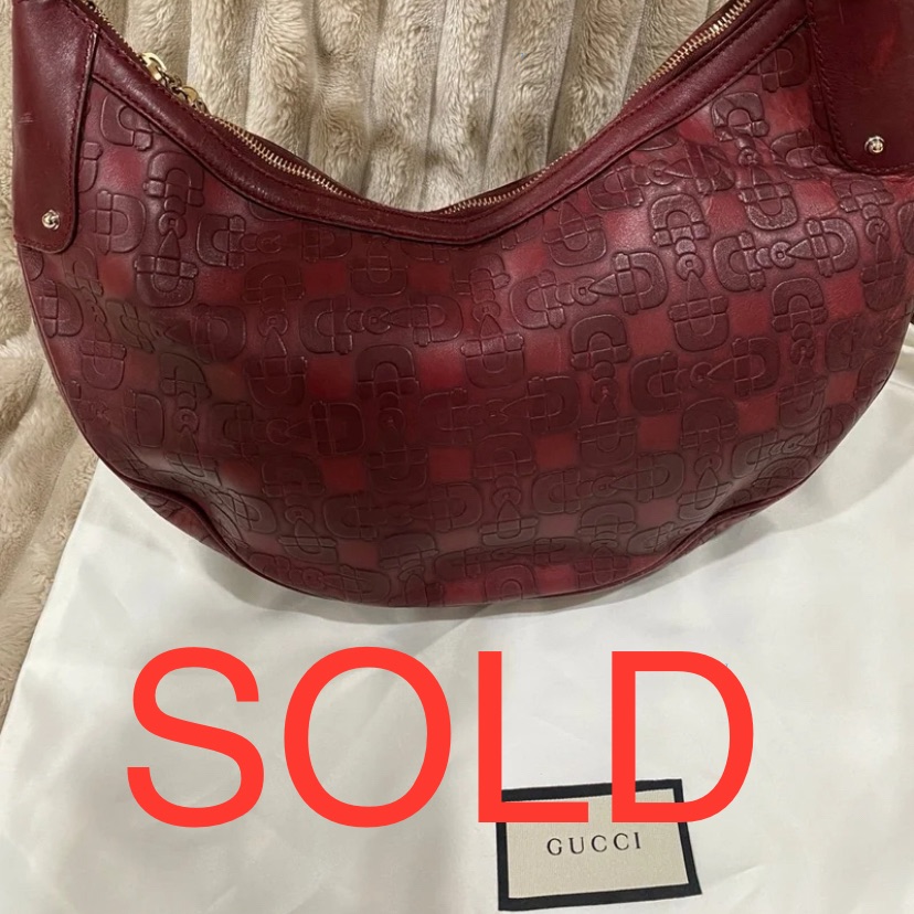 Gucci Bamboo Ring Half-Moon Bag